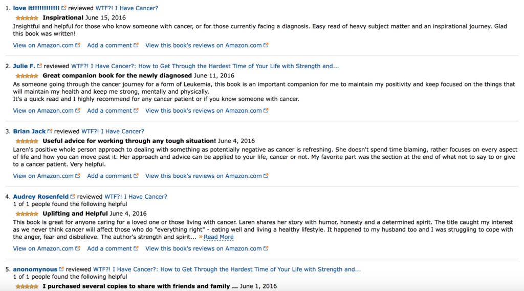 Amazon reviews